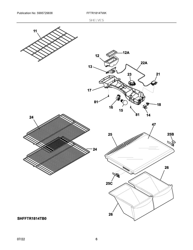 Diagram for FFTR1814TWK