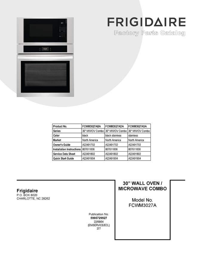 Diagram for FCWM3027ASA