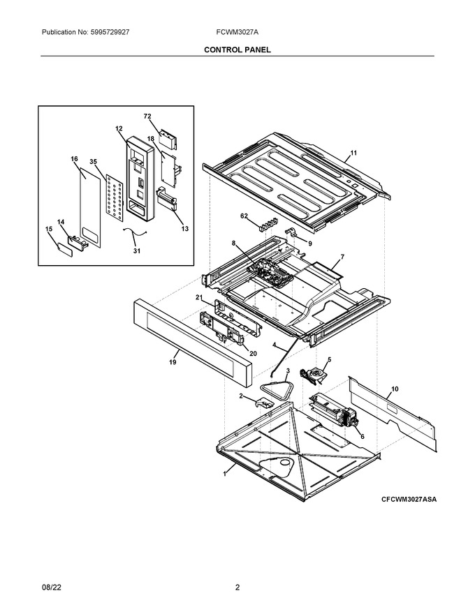 Diagram for FCWM3027ASA
