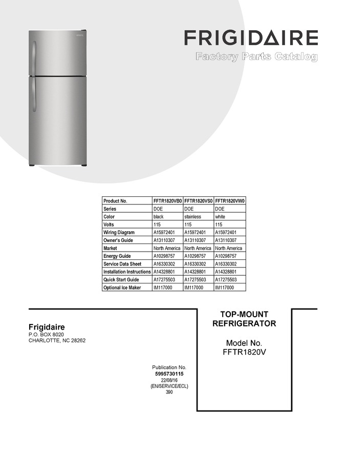 Diagram for FFTR1820VS0