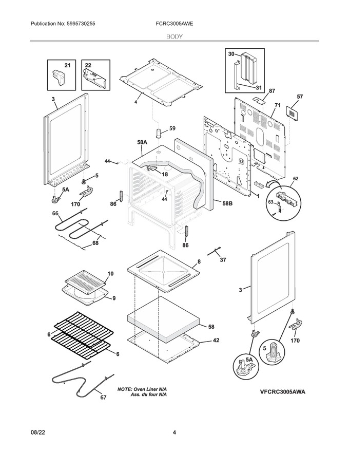 Diagram for FCRC3005AWE