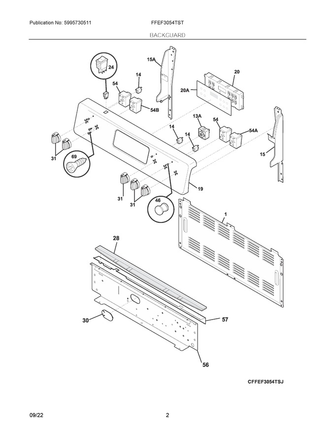 Diagram for FFEF3054TST