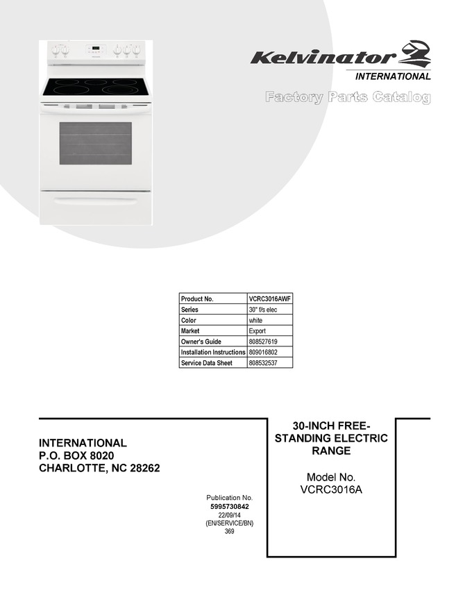 Diagram for VCRC3016AWF