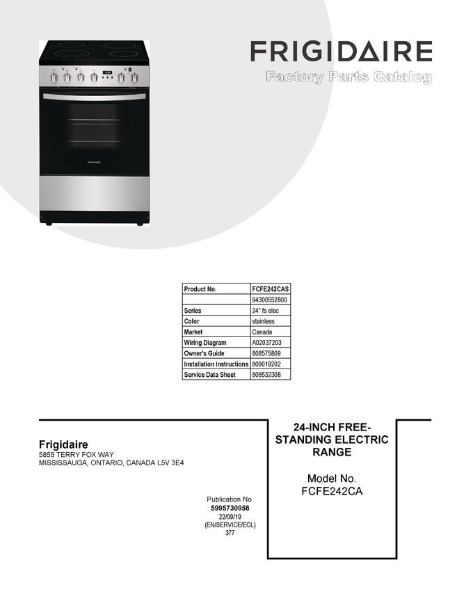 Diagram for FCFE242CAS