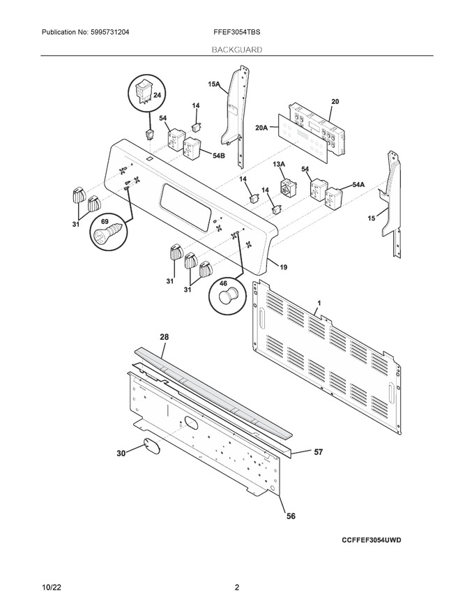 Diagram for FFEF3054TBS
