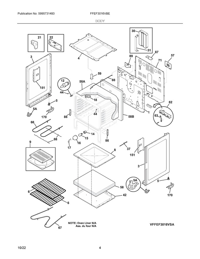 Diagram for FFEF3016VBE