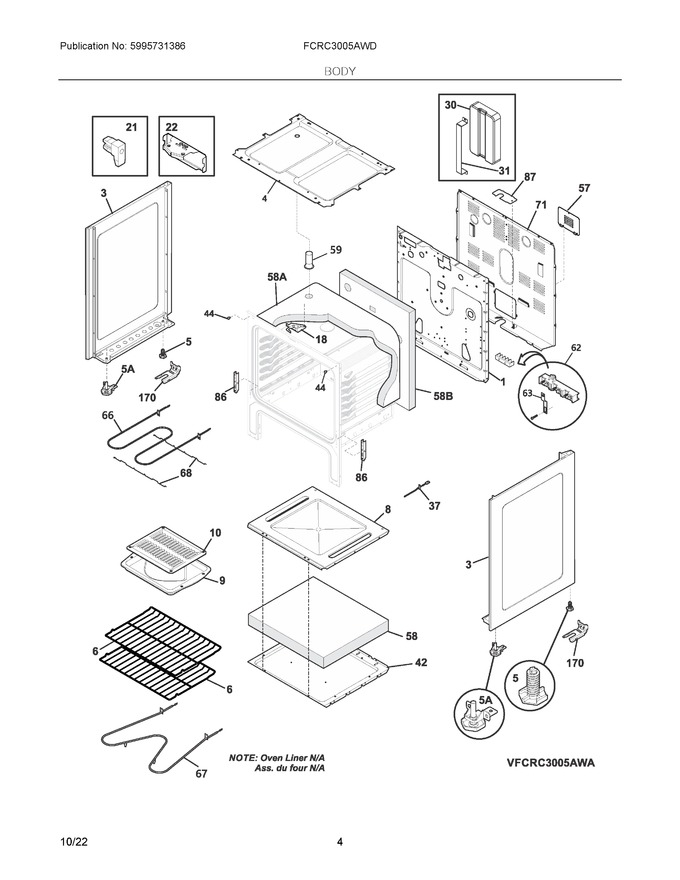 Diagram for FCRC3005AWD
