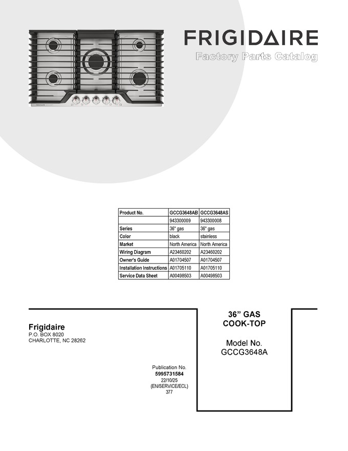 Diagram for GCCG3648AB