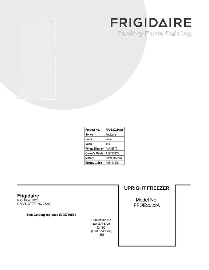 Diagram for FFUE2022AW6