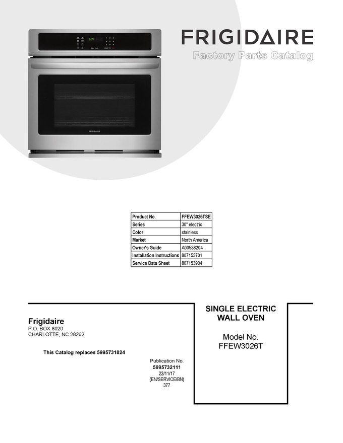 Diagram for FFEW3026TSE