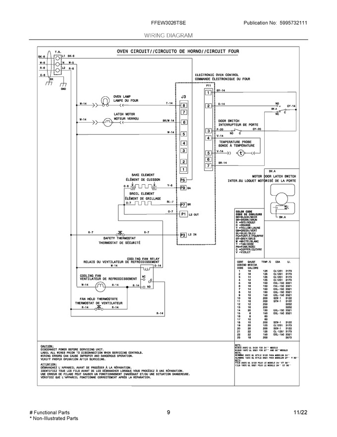 Diagram for FFEW3026TSE