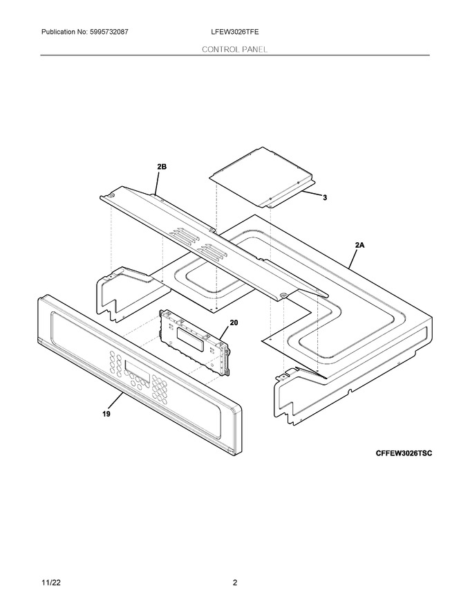 Diagram for LFEW3026TFE