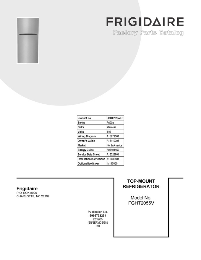 Diagram for FGHT2055VF3