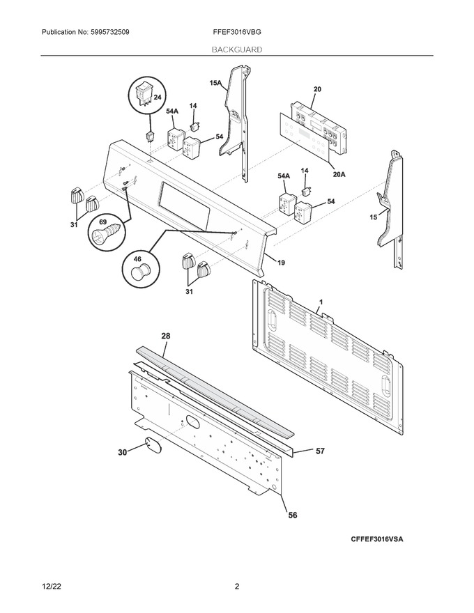 Diagram for FFEF3016VBG