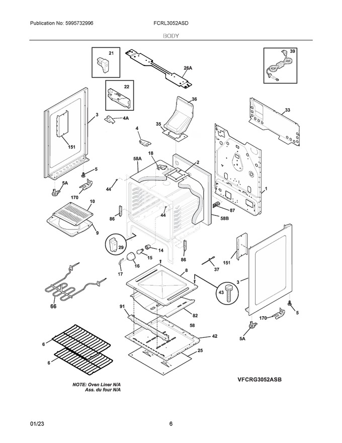 Diagram for FCRL3052ASD