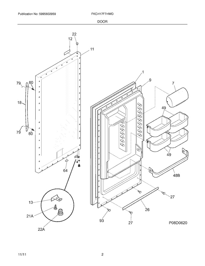 Diagram for FKCH17F7HWD