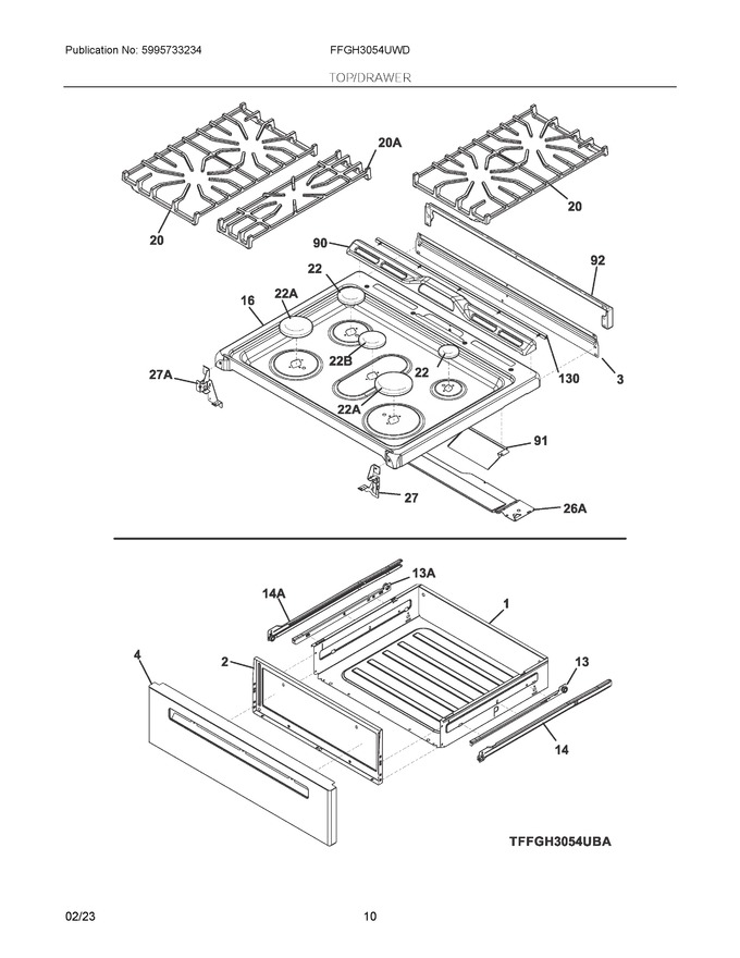 Diagram for FFGH3054UWD