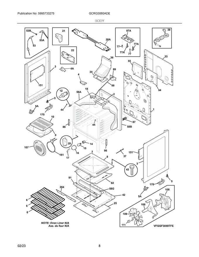 Diagram for GCRG3060ADE