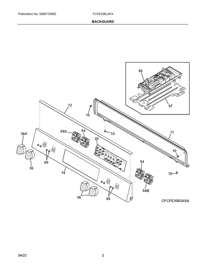 Diagram for FCFE308LAFA