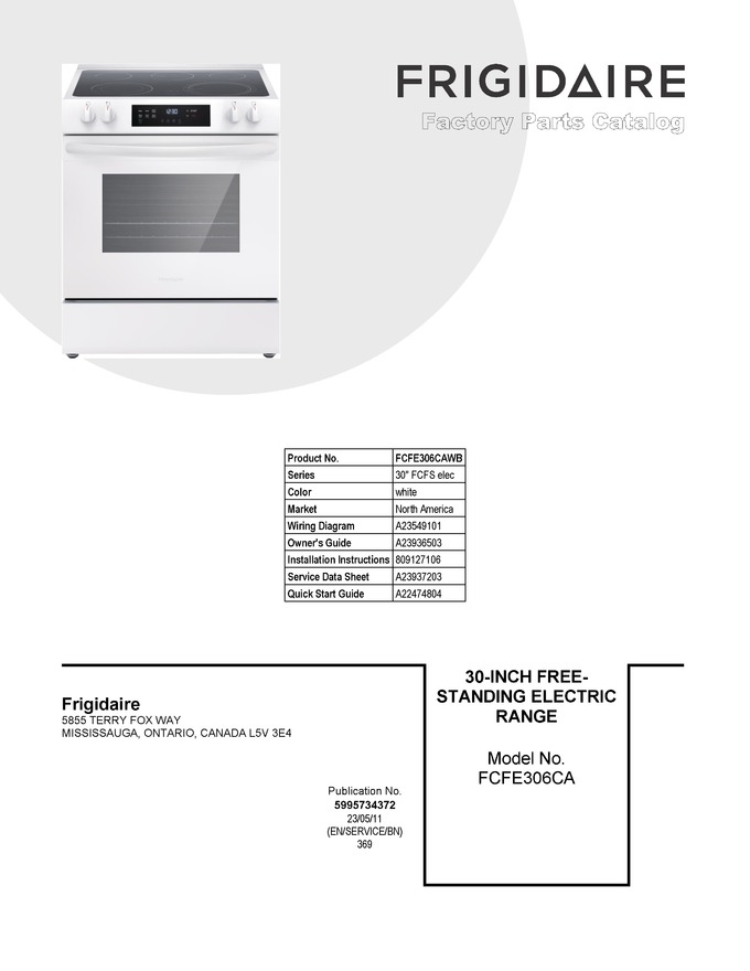 Diagram for FCFE306CAWB