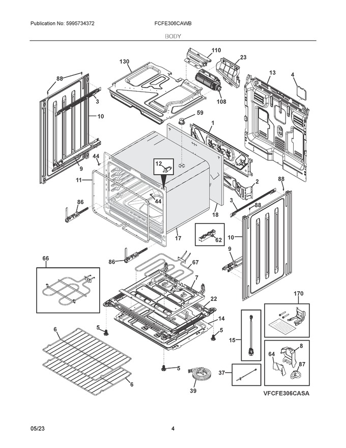 Diagram for FCFE306CAWB