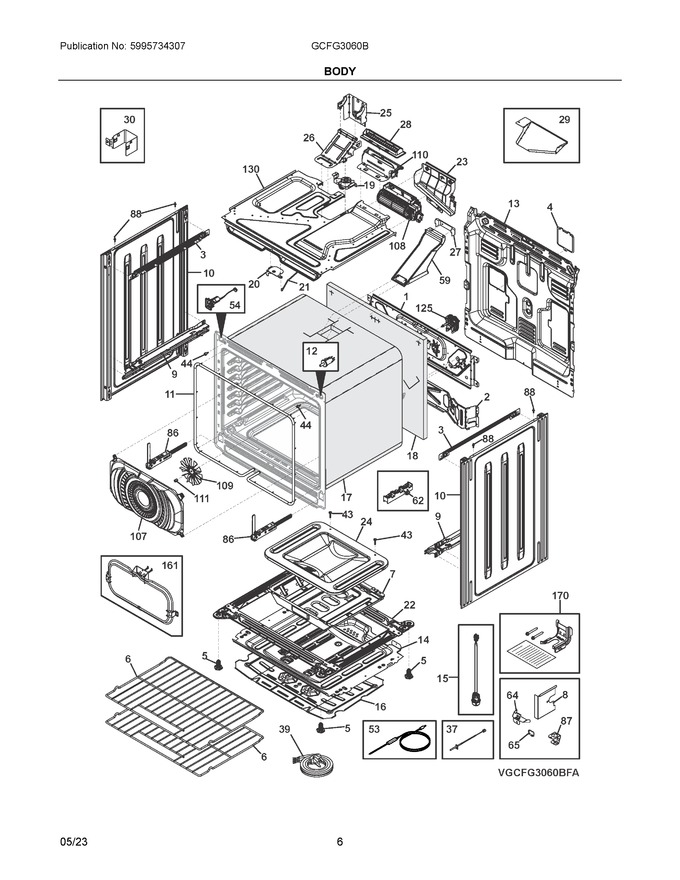 Diagram for GCFG3060BFA