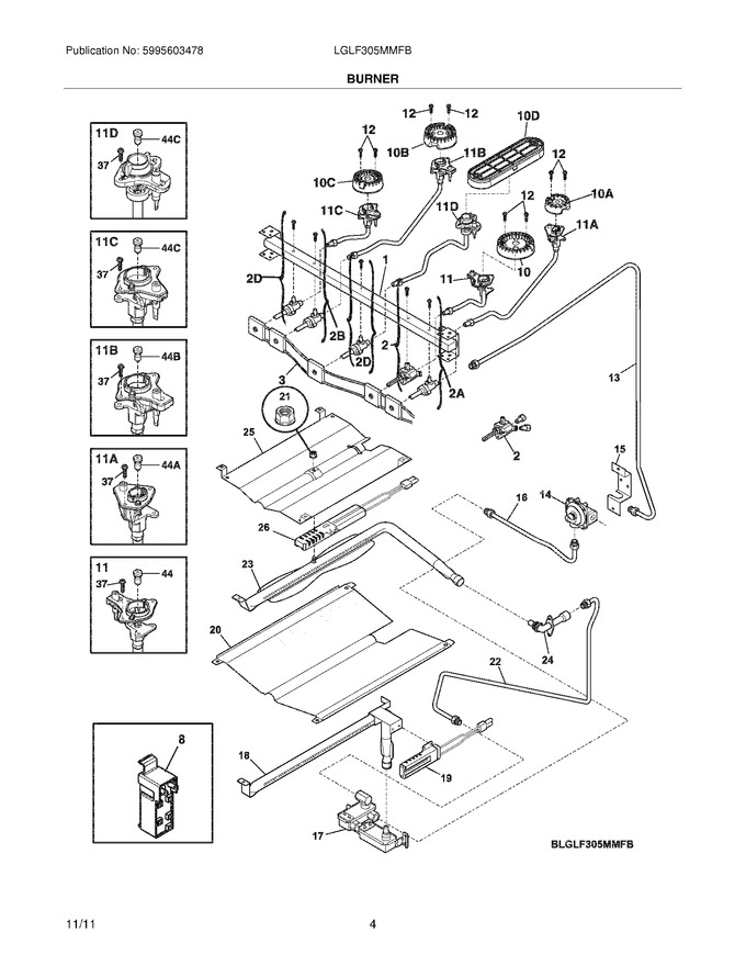 Diagram for LGLF305MMFB