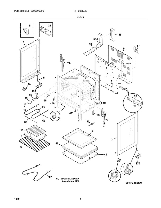 Diagram for FFF335ESN