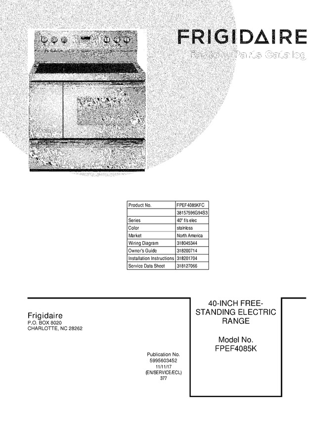 Diagram for FPEF4085KFC