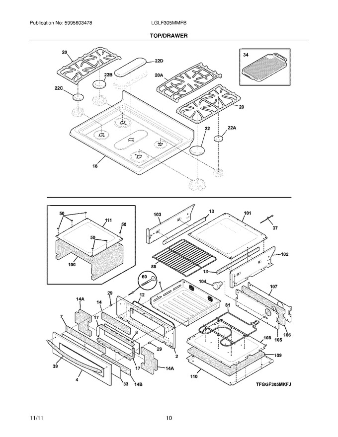 Diagram for LGLF305MMFB