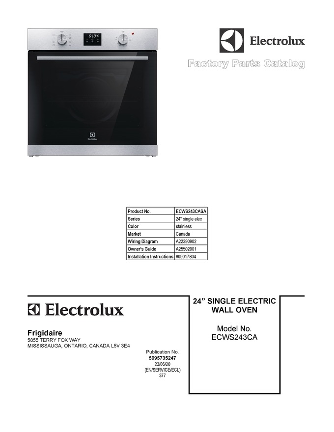 Diagram for ECWS243CASA