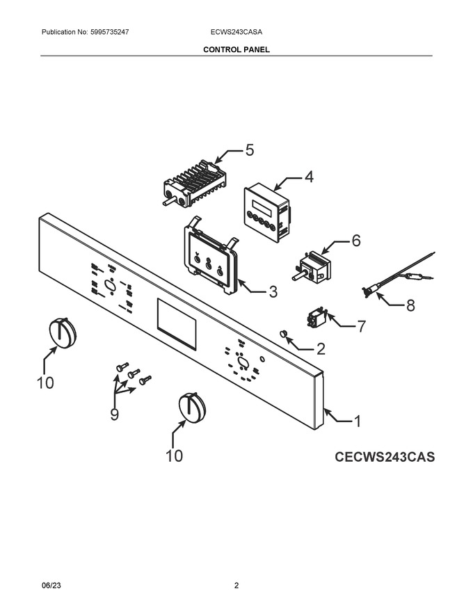 Diagram for ECWS243CASA