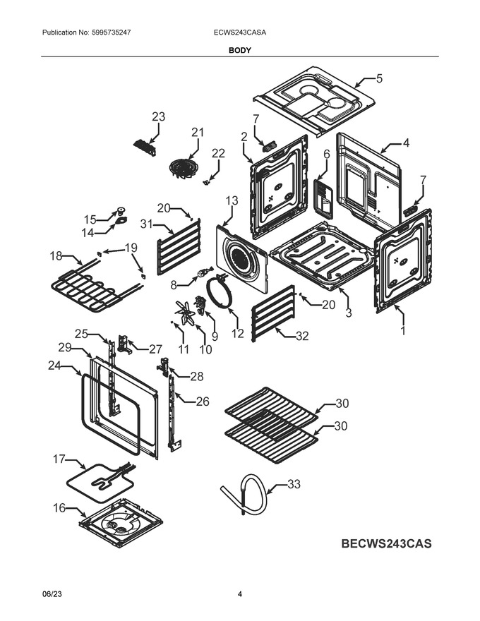 Diagram for ECWS243CASA