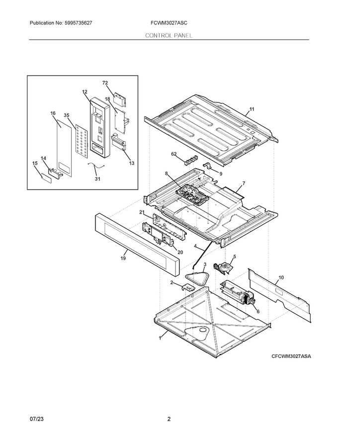 Diagram for FCWM3027ASC