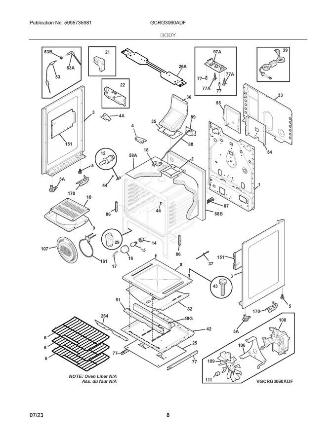 Diagram for GCRG3060ADF