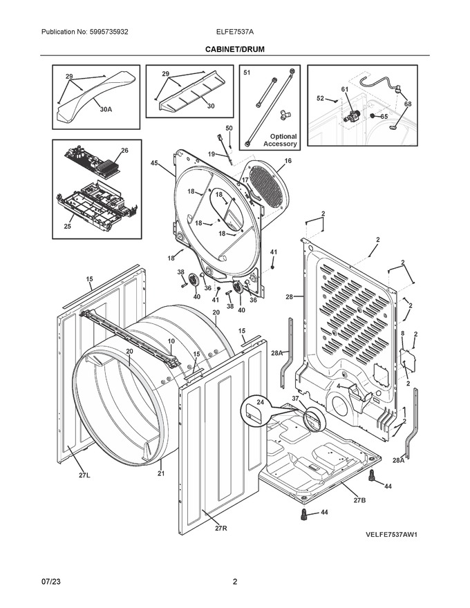Diagram for ELFE7537AW1