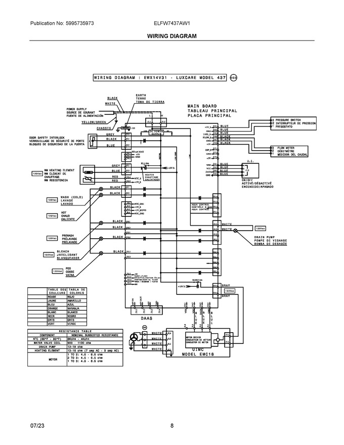 Diagram for ELFW7437AW1
