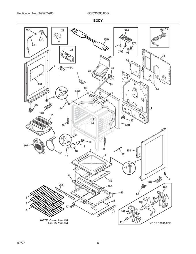Diagram for GCRG3060ADG