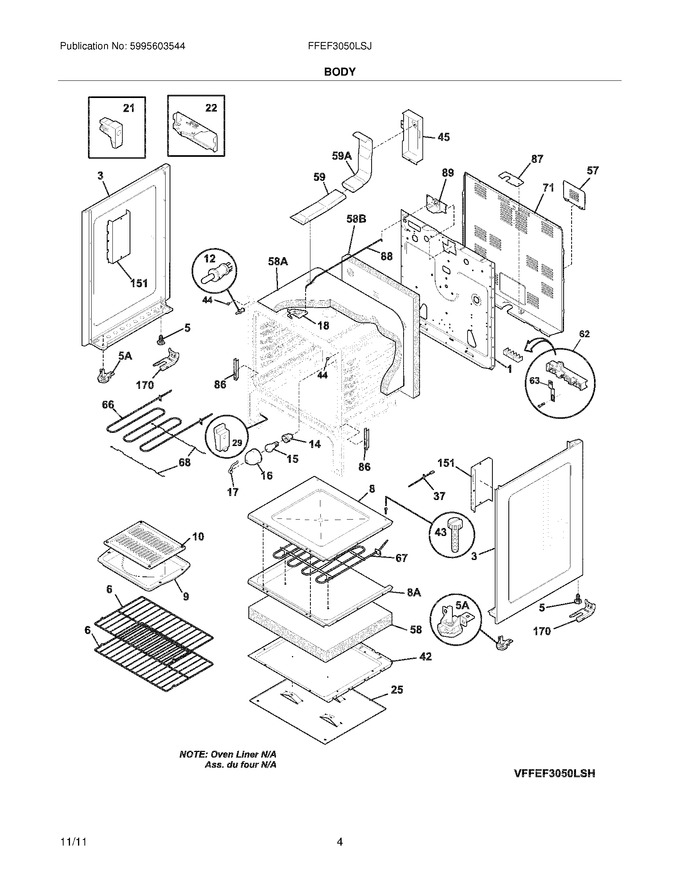 Diagram for FFEF3050LSJ