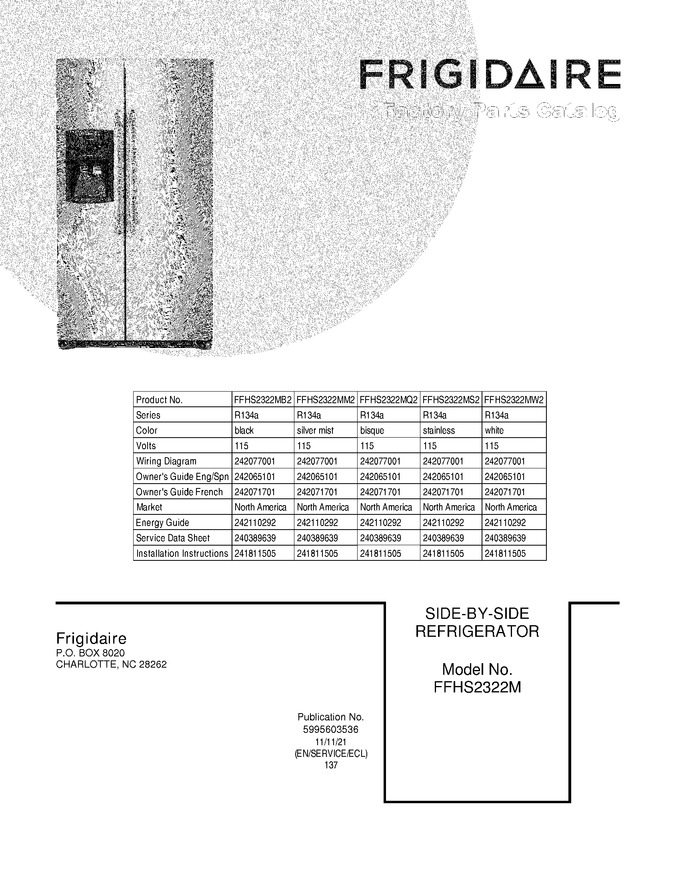 Diagram for FFHS2322MW2