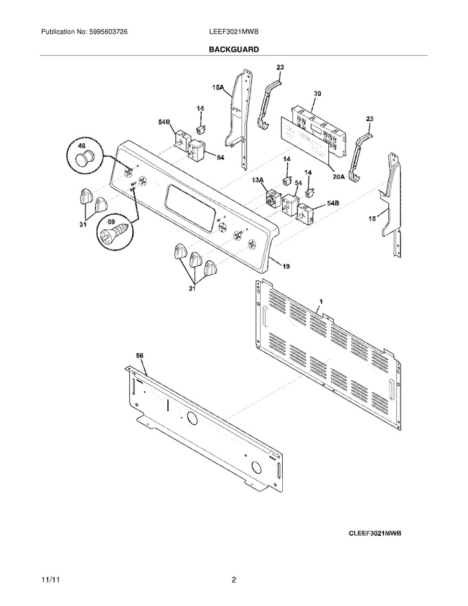 Diagram for LEEF3021MWB
