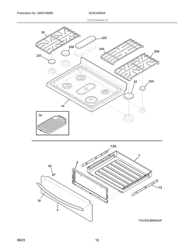 Diagram for GCRG3060ADH
