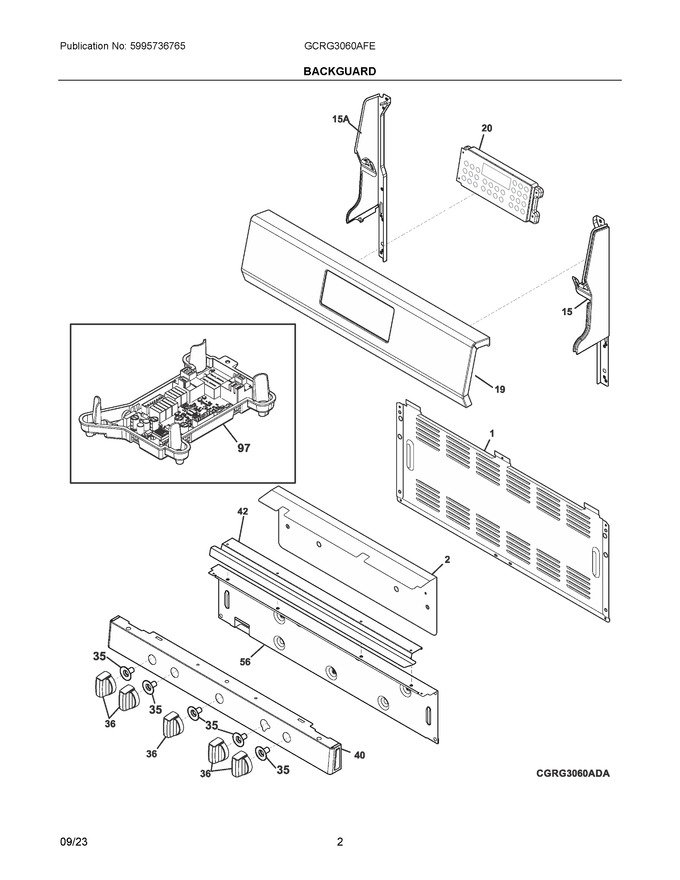 Diagram for GCRG3060AFE