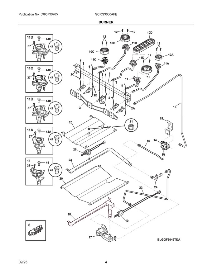 Diagram for GCRG3060AFE