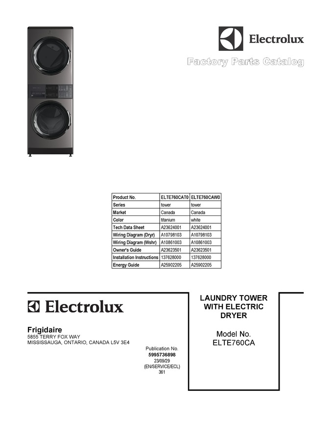 Diagram for ELTE760CAW0