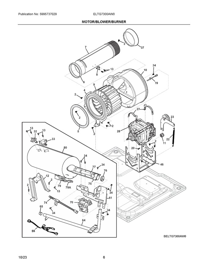 Diagram for ELTG7300AW0