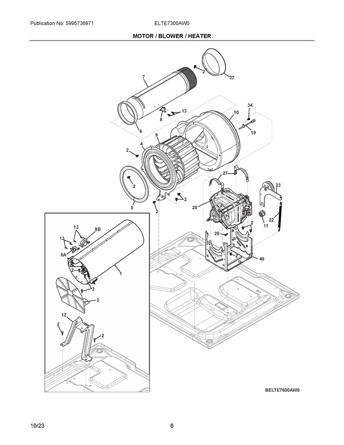 Diagram for ELTE7300AW0