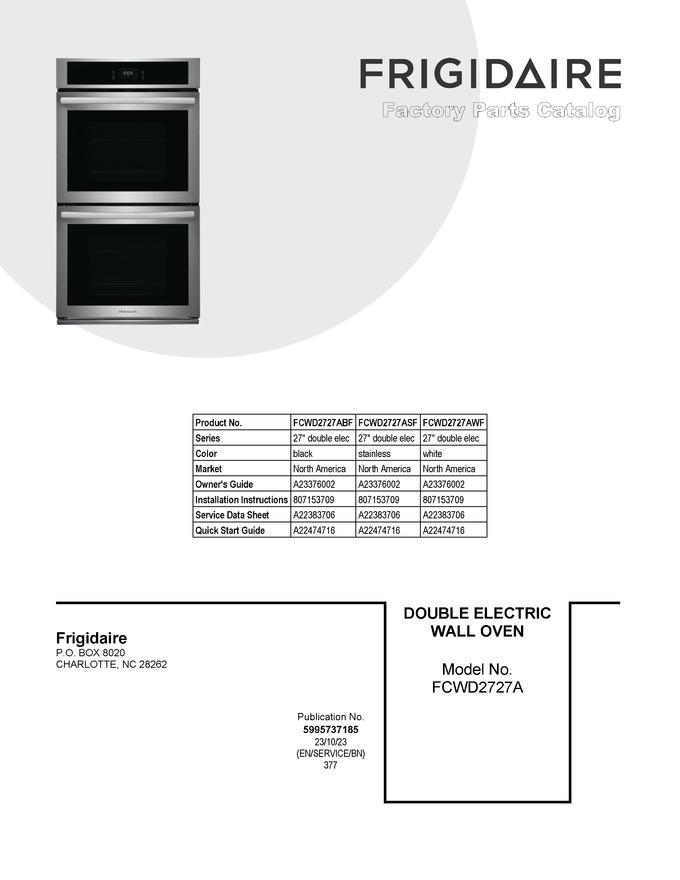 Diagram for FCWD2727ASF