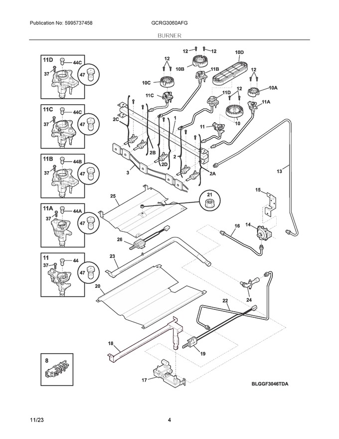 Diagram for GCRG3060AFG