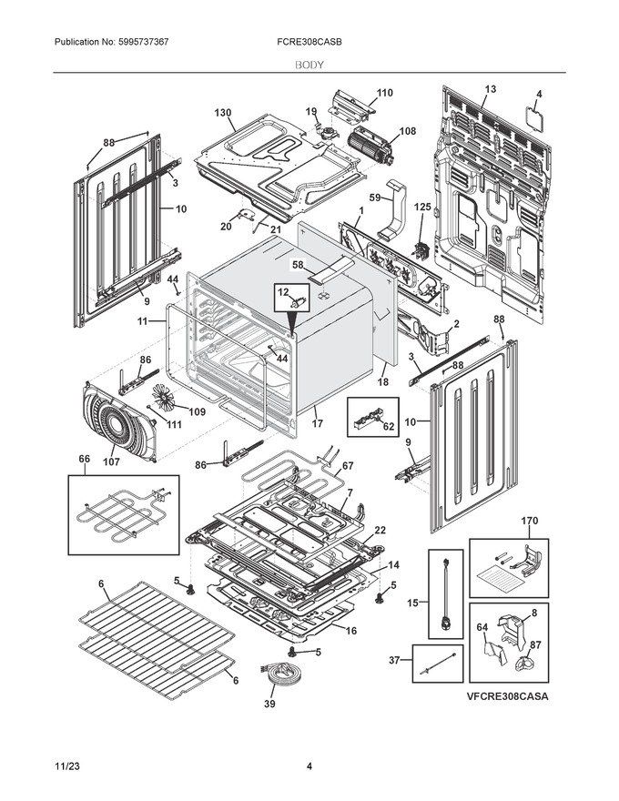 Diagram for FCRE308CASB